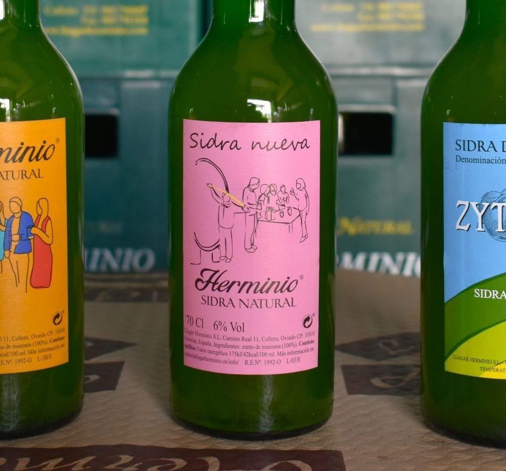 BOTELLAS SIDRA HERMINIO, SIDRA NUEVA Y SIDRA ZYTHOS